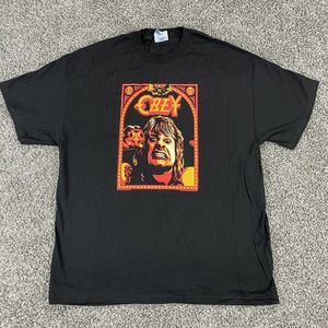 Vintage 2002 “Ozzy” Osbourne Black Graphic T-Shirt Monowise Shepard Fairey XL